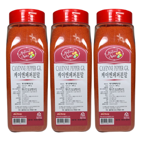 내츄럴스파이스 케이앤페퍼분말, 500g, 3개