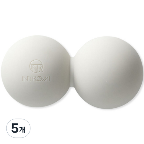 인트로미 실리콘 지압 요가 더블 마사지볼 EB6, M85210 실버라이닝, 5개