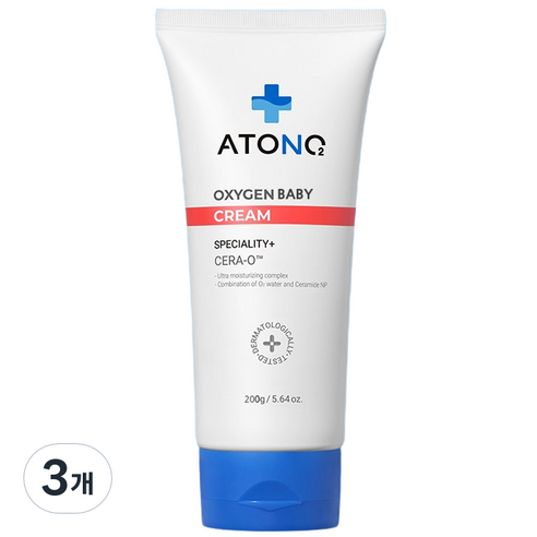 아토앤오투 옥시젠 베이비 인텐시브 크림, 200ml, 3개