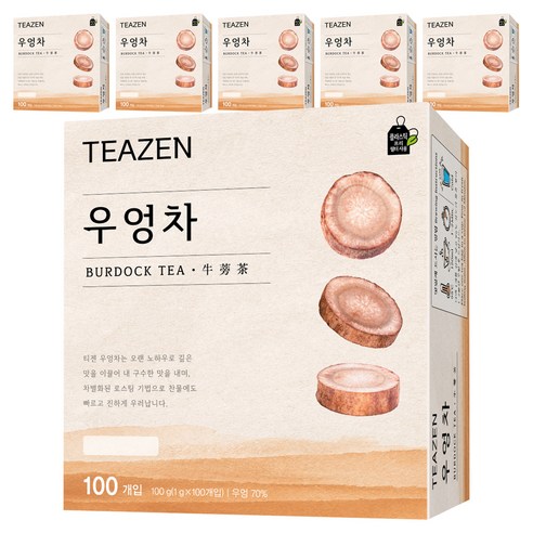 티젠 우엉차, 1g, 100개입, 6개