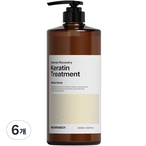 메디레머디 인텐스 리커버리 극손상 단백질 트리트먼트, 1000ml, 6개