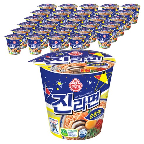 오뚜기 진라면 순한맛 컵 65g, 30개