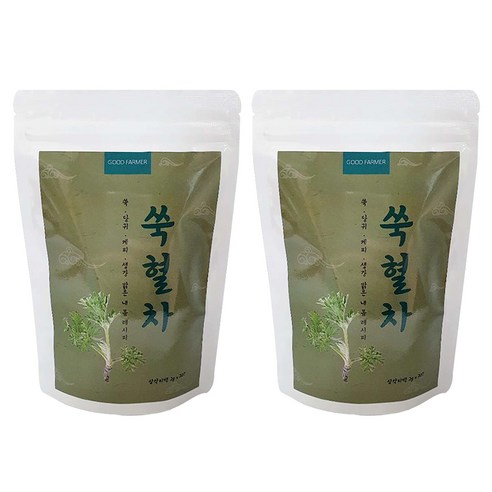착한농부 쑥 생강 계피 참당귀뿌리 쑥혈차, 40g, 20개입, 2개, 2g