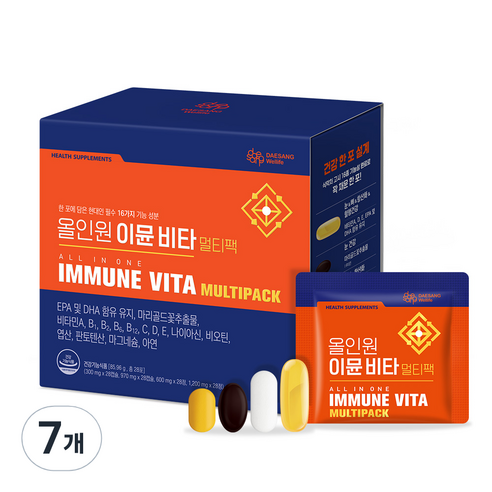 대상웰라이프 올인원 이뮨 비타 멀티팩, 28회분, 7개