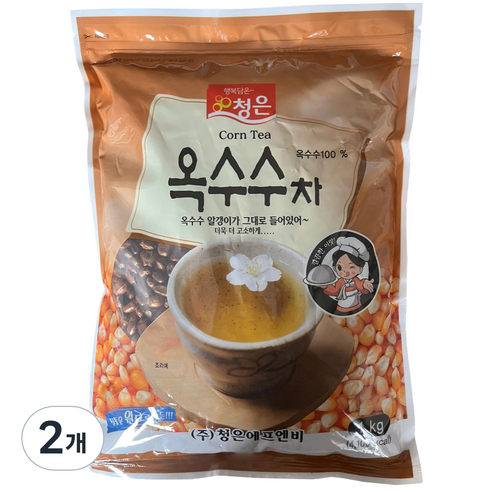 청은에프엔비 옥수수차, 1kg, 1개입, 2개