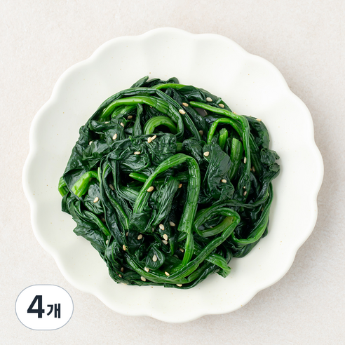 식탁위의사계 시금치나물, 200g, 4개
