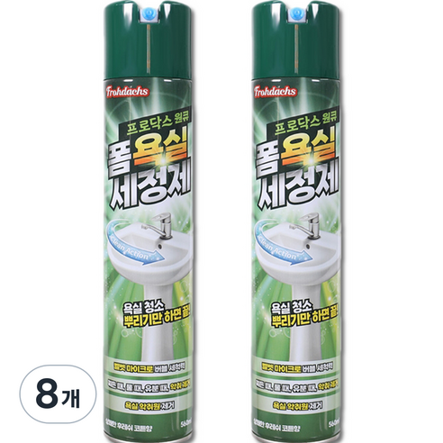 프로닥스 원큐 폼 다용도 욕실 세정제, 8개, 560ml