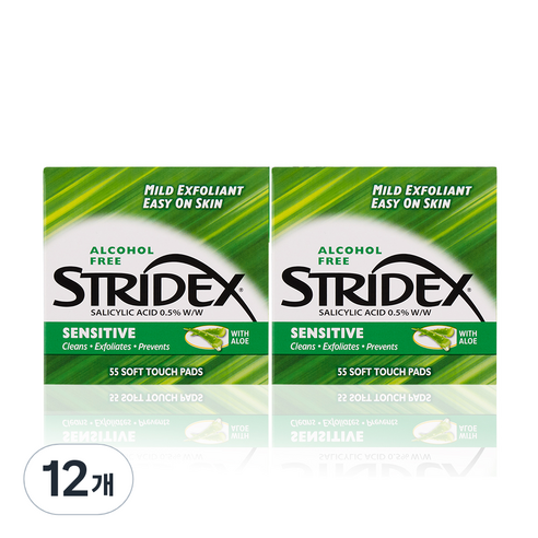 스트라이덱스 센시티브 필링 패드 55p, 55매, 12개