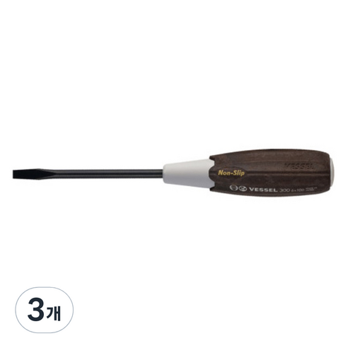 베셀 논슬립 드라이버 300 일자 6 x 100 mm, 3개