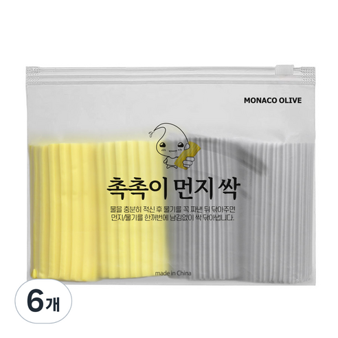 모나코올리브 촉촉이 먼지싹 만능 걸레 4p, 6개