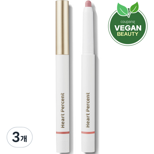 하트퍼센트 도트 온 무드 립펜슬 0.8g, #07 드라이로즈, 3개