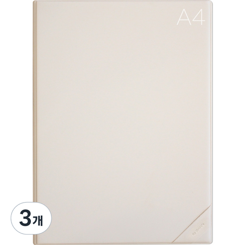데얼스 도큐먼트 파일홀더 A4, 바닐라, 3개