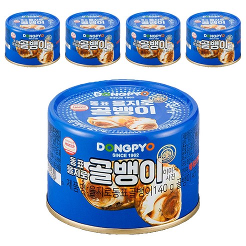 동표을지로 골뱅이 통조림, 140g, 5개