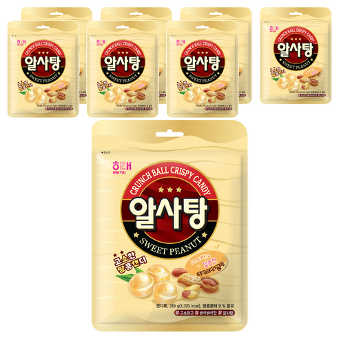 해태제과 알사탕, 319g, 8개