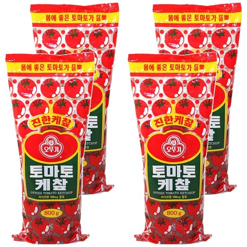 오뚜기 토마토 케챂, 800g, 4개