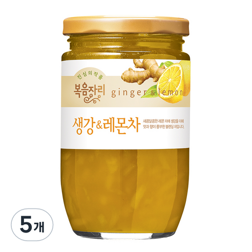 복음자리 생강 & 레몬차, 500g, 1개입, 5개