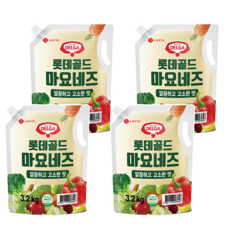 델가 롯데웰푸드 골드 마요네즈 스파우트 파우치