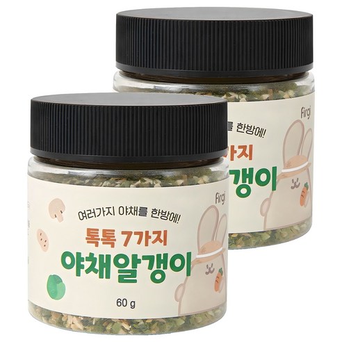 퍼기 톡톡 7가지 야채알갱이 이유식재료, 60g, 2개