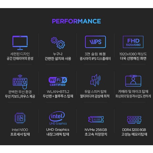 레노버 2024 A100, 가성비와 편리함을 모두 잡은 올인원 PC