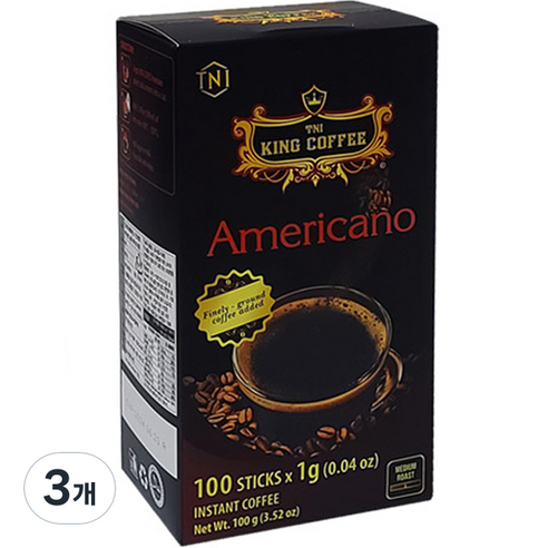 TNI 킹 아메리카노 100g, 1g, 100개입, 3개