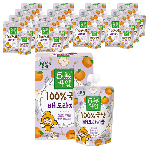 자연원 100% 국산 배도라지즙, 100ml, 60개