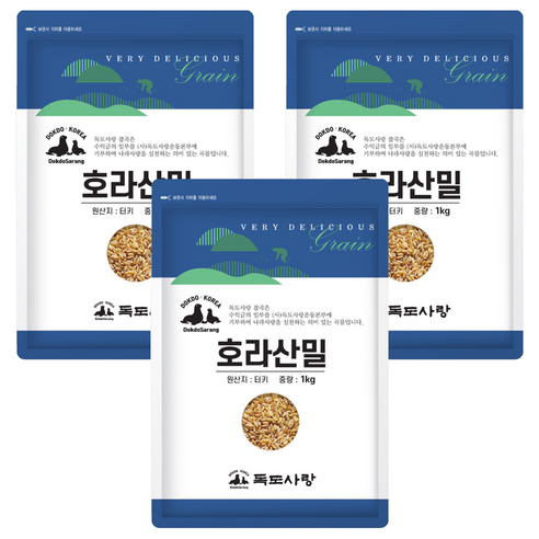 독도사랑 호라산밀, 1kg, 3개