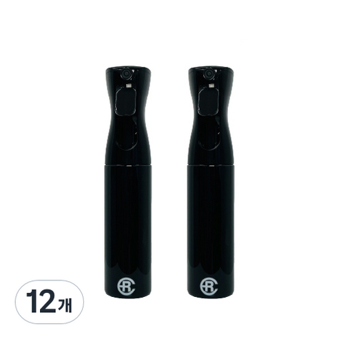 에어라파 분무기 300ml, 퍼펙트블랙, 12개