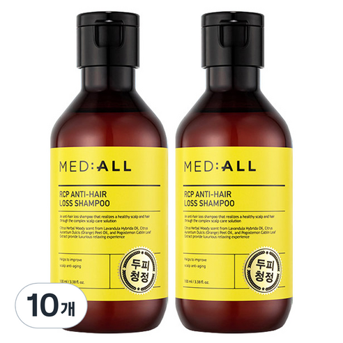 메디올 알시피 안티 헤어 로스 샴푸 우디향, 100ml, 10개