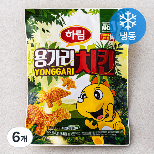 하림 용가리 치킨 (냉동), 300g, 6개