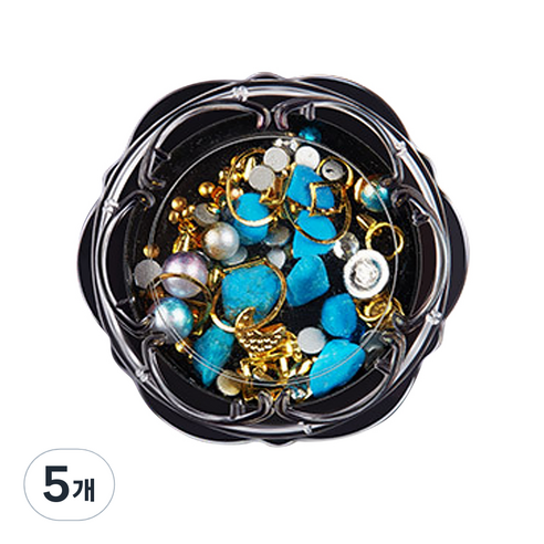 마켓A 쥬얼리믹스 보석네일파츠, 5개, 06호 레이크블루