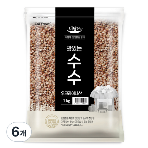 더담은 맛있는 수수, 1kg, 6개