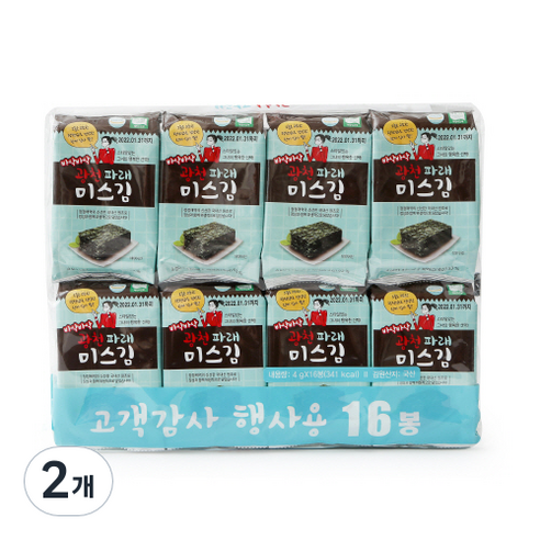 광천 파래 미스김 16p, 64g, 2개