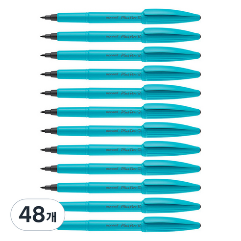 모나미 프러스펜 S 0.4mm, 하늘색축, 48개