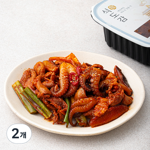 바다원 식도감 쭈꾸미 제육볶음, 400g, 2개