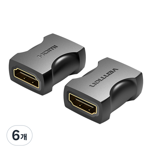 벤션 HDMI F to F 연장 젠더, AIRB0-2, 6개