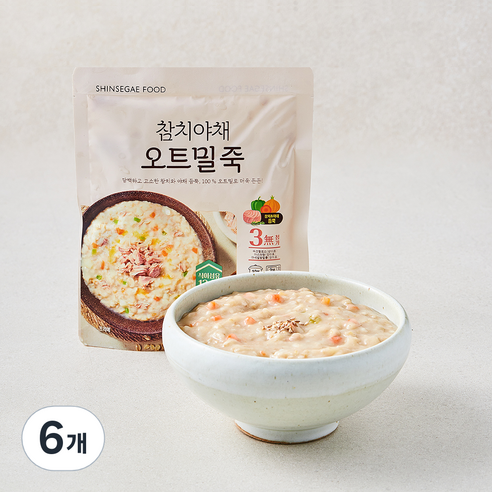 [로켓프레시] 신세계푸드 참치야채 오트밀죽