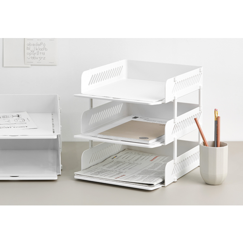 책상 위 질서 정연한 아름다움, 시스맥스 EL 3 서류받침