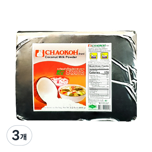차오코 코코넛 밀크 분말, 1kg, 1개입, 3개