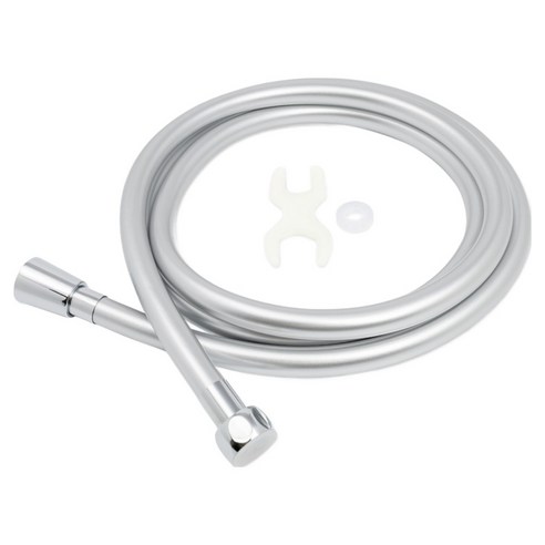 제일바스 물때방지 pvc 샤워호스, 1.5m, 실버