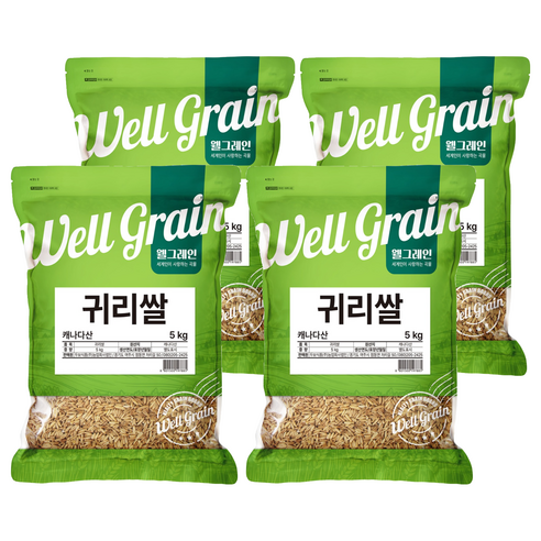 웰그레인 귀리쌀, 5kg, 4개