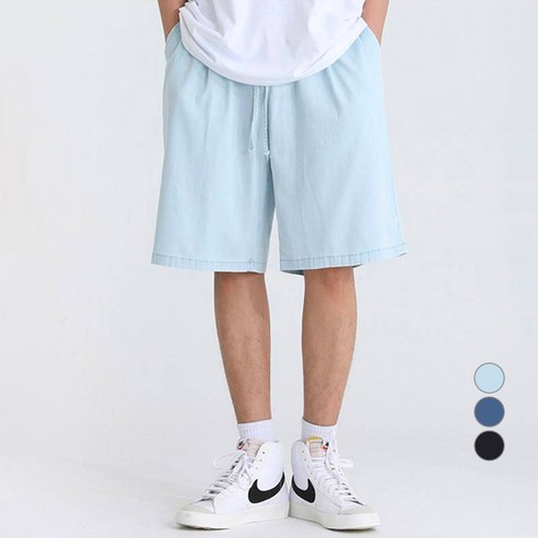 엠엔씨 남성용 아이스 스판 청반바지 숏 MDSP233KD
