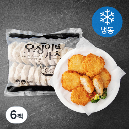 엠디에스 오징어가츠 20ea (냉동), 1kg, 6팩