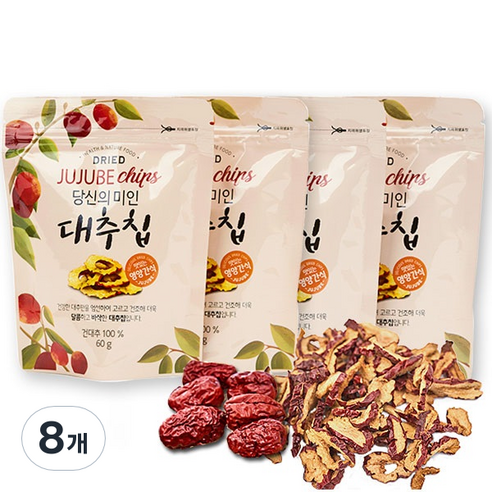 당신의미인 가을 대추칩, 60g, 8개
