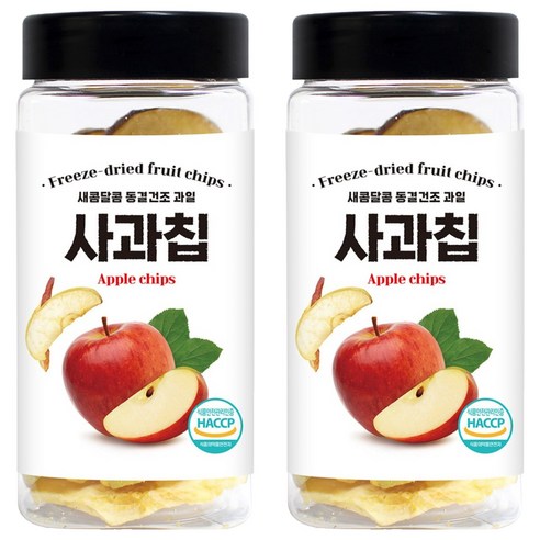 동결건조 사과칩, 2개, 55g
