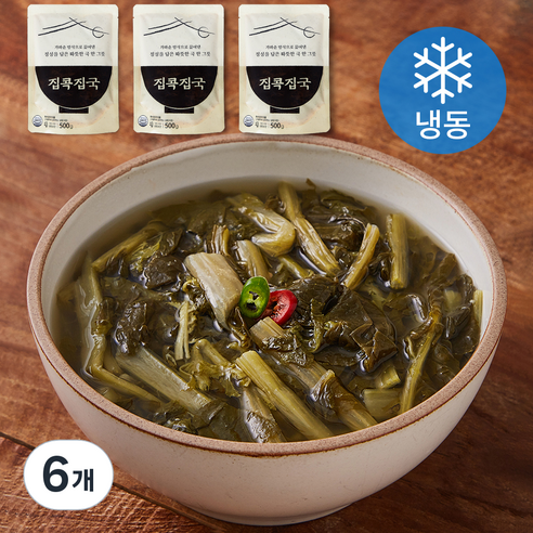 집콕집국 시래기 된장국 (냉동), 500g, 6개