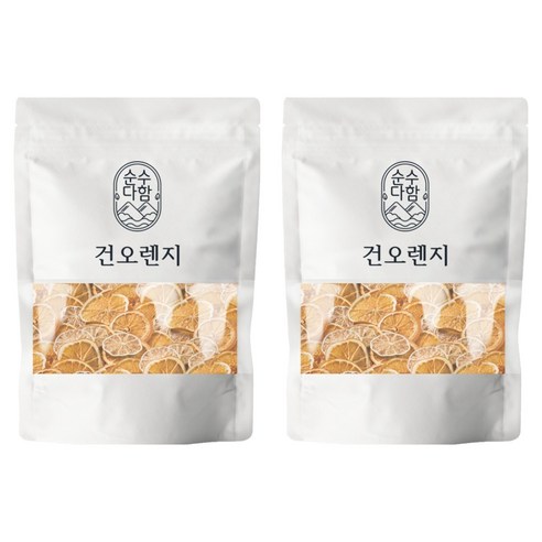 순수다함 건오렌지 슬라이스 오렌지차, 50g, 1개입, 2개