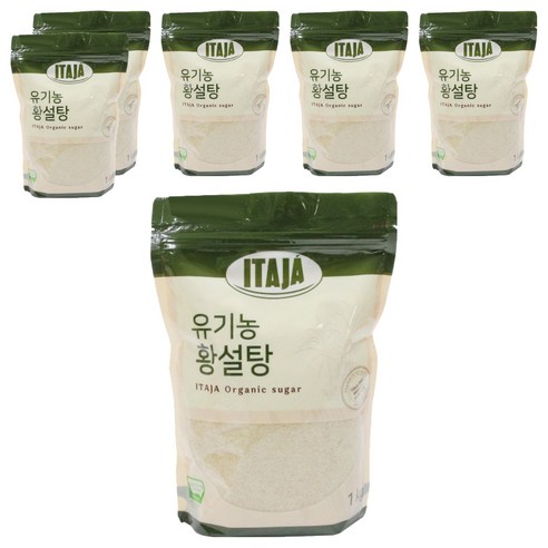 이타자 유기농 황설탕, 1kg, 6개