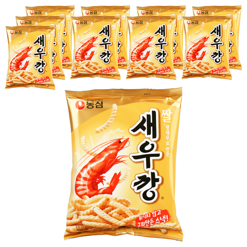 새우깡 쌀, 80g, 10개