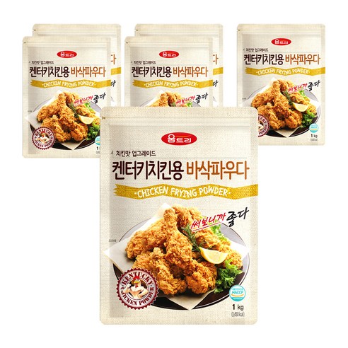 움트리 켄터키 치킨용 바삭파우다, 1kg, 6개