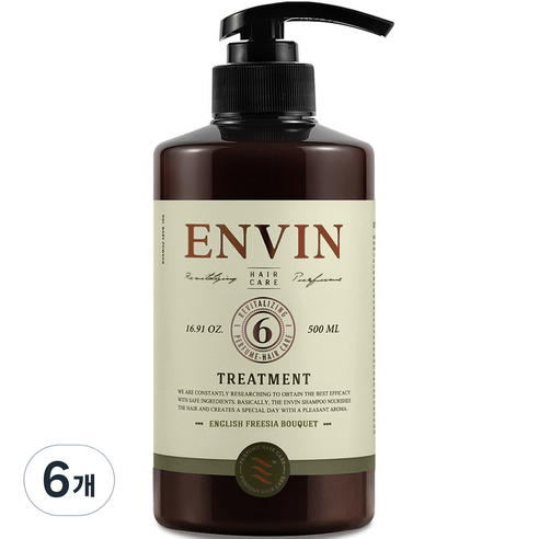 앙방 단백질 퍼퓸 헤어 트리트먼트 잉글리쉬 프리지아 부케, 500ml, 6개